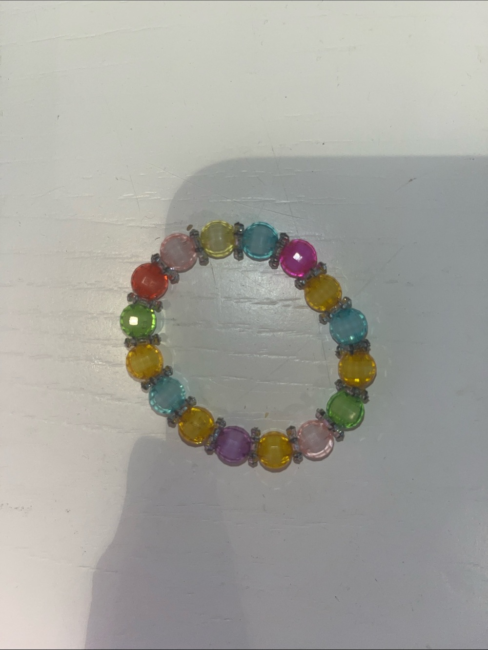BABY BRACELET multicolor Glass Bead Stretch Bracelet - Vibrant childrens Jewelry
